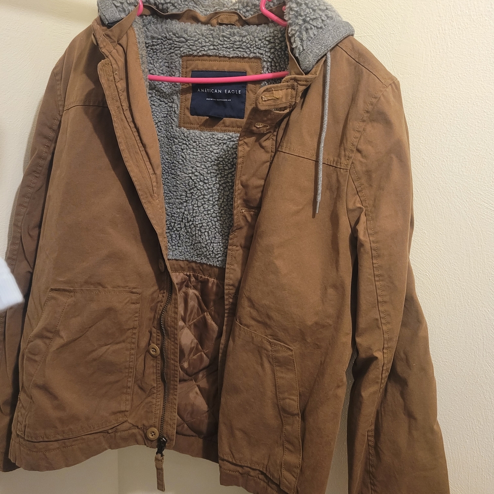 American Eagle Outfitters Men's Brown Jacket